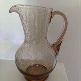 Carafe pitcher bubbles beige pink