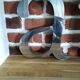 Metal letter a