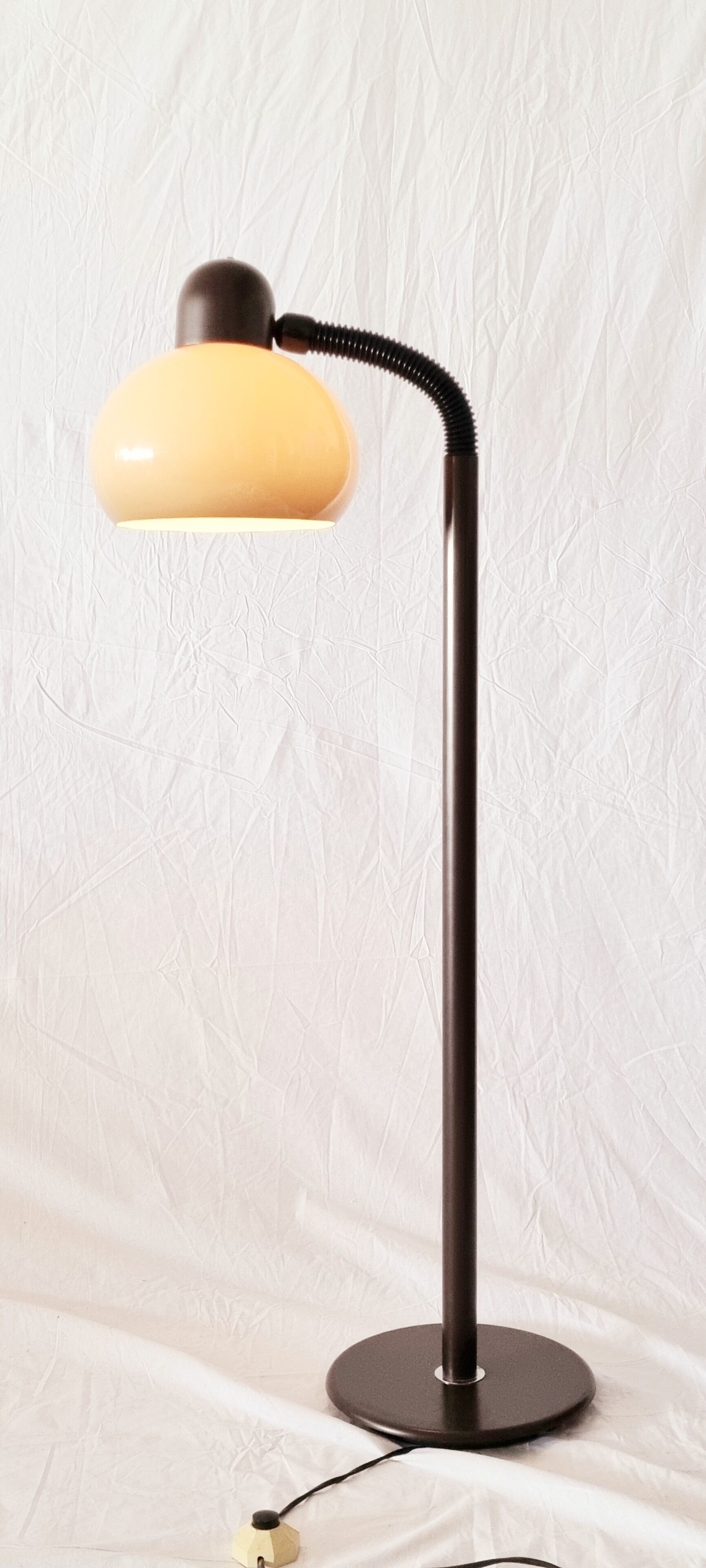 Set of 2 mushroom space Age floor lamps by HALA, 1970s