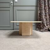 Table basse en travertin vintage