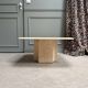Vintage travertine coffee table