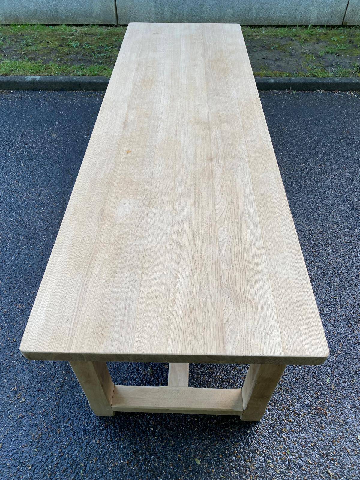 Solid oak farmhouse table 1990 250cm