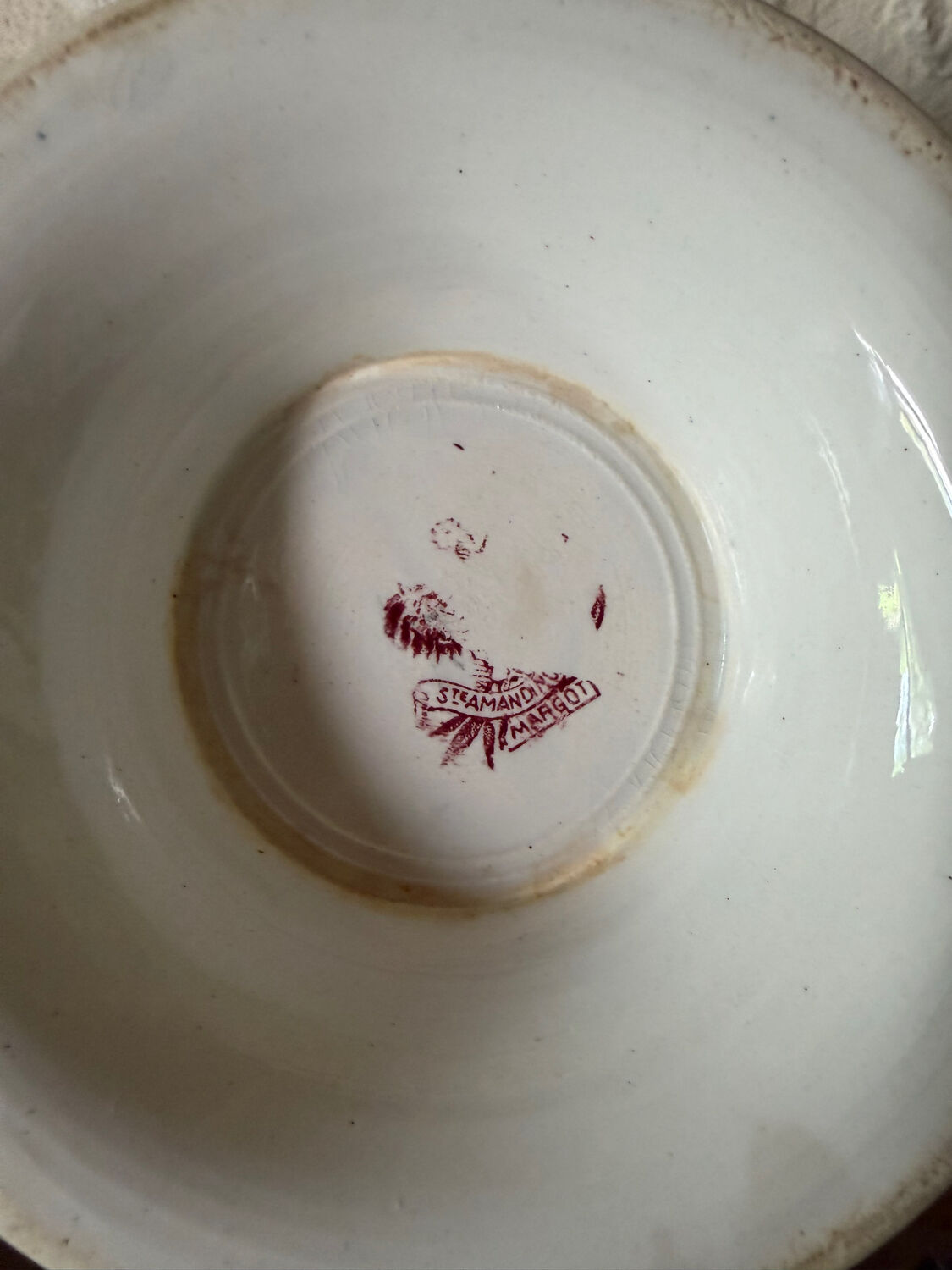 Soup tureen - fruit bowl in Saint Amandinoise ironstone