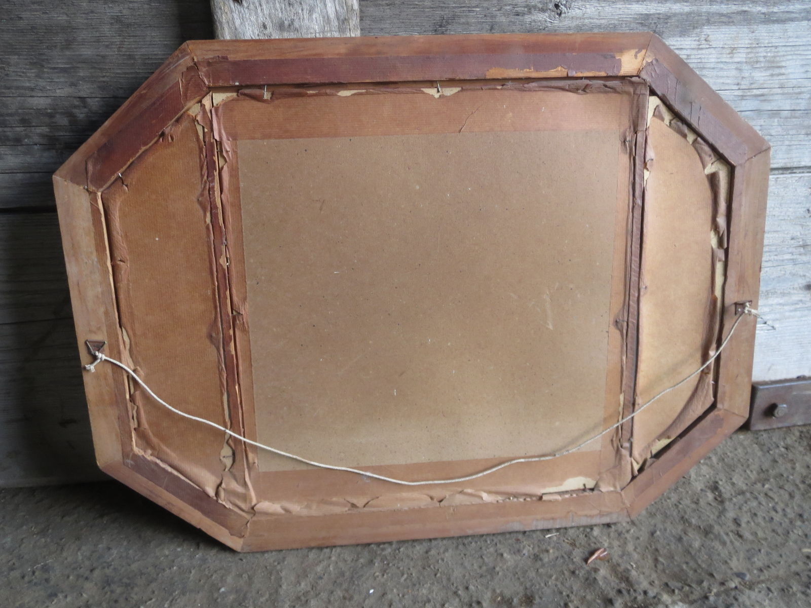 Mirror frame wood alpine alpine meadow forest 61x45cm