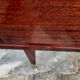 Vintage bedside table veneer wood varnish