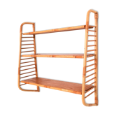 Etagère vintage modulable en rotin