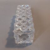 Molded glass vase cross 1940