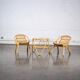 Table en verre et rotin