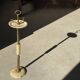 Marble and brass standing ashtray H74 D17