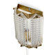Brass and glass wall light/Sconce by Wiktor Berndt for Flygsfors. Sweden 1960s