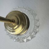Paire d’anciennes appliques verre moule vintage