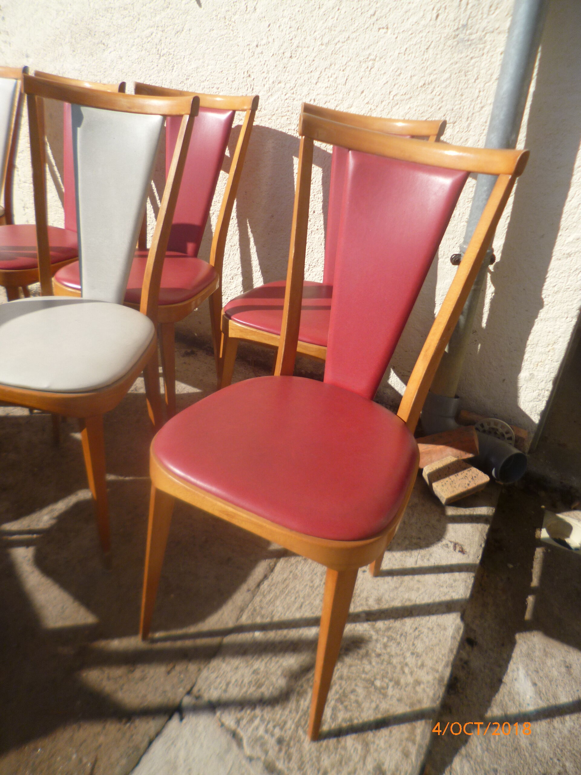 Set of 10 chairs 1960