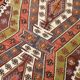 5x8 Geometric Handmade Antique Vintage Rug, 156x251Cm