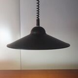 Vintage pendant lamp 1970s black lampshade