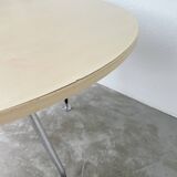 Tecno Nomos Round Table Brushed Metal