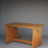 Table en pin suédois par Gilbert Marklund pour Furusnickarn Ab, années 1960