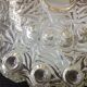Round vintage bubbled glass ceiling light from the 60s and 70s
