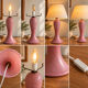 Vintage lamp in speckled pink blown glass