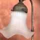 Lampe de bureau tulipe en bronze Bolzonella