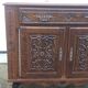 Antique solid wood sideboard with drawers and two doors