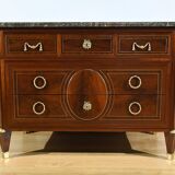 Rare mahogany commode, Louis XVI period – 2nd half of the 18th century.