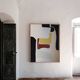Abstrait minimaliste doux sur toile