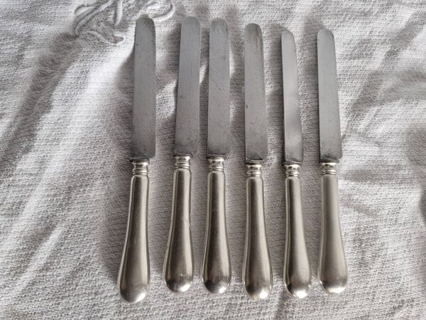 12 couteaux anciens - orfèvre A Frenais Paris