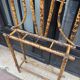 Vintage patinated bamboo coat holder