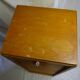 Vintage sliding curtain binder cabinet 60s