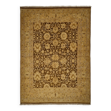 Turkish Handknotted Wool Oushak Rug 274 cm x 370 cm