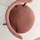 Old velvet armchair, toad style, from the 1950s