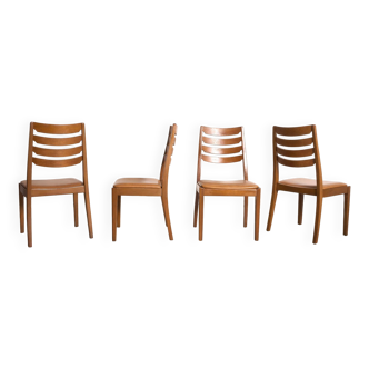 4 chaises Nathan vintage, style scandinave