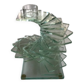Glass candlestick