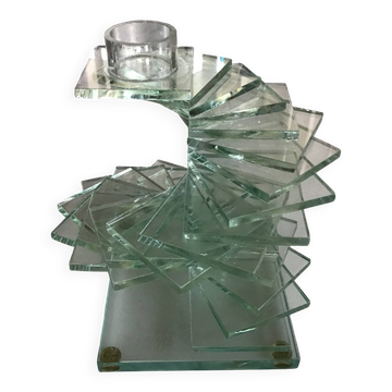Bougeoir en verre