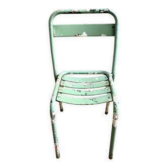 Chaise de jardin Tolix en métal vert n°2