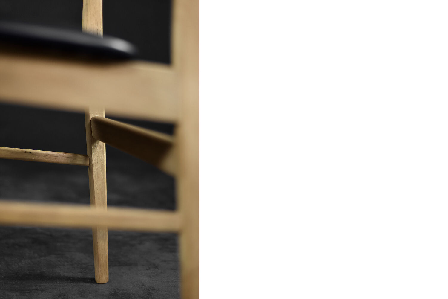 Vintage oak dining chairs in modern Scandinavian mid-century style by Sax Møbelfabrik, 1960s, set of 4.