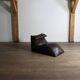 Le bambole chaise longue in brown leather By Mario Bellini for B&B Italia,