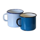 2 vintage 60 ' s sheet metal mugs