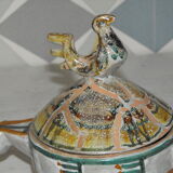 Ceramic pot with lid Joel Baudoin 50s Vallauris .