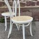 2 chaises bistrot shabby chic bois courbé vintage