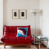 Duo of black paintings on paper - abstract painting by Eawy