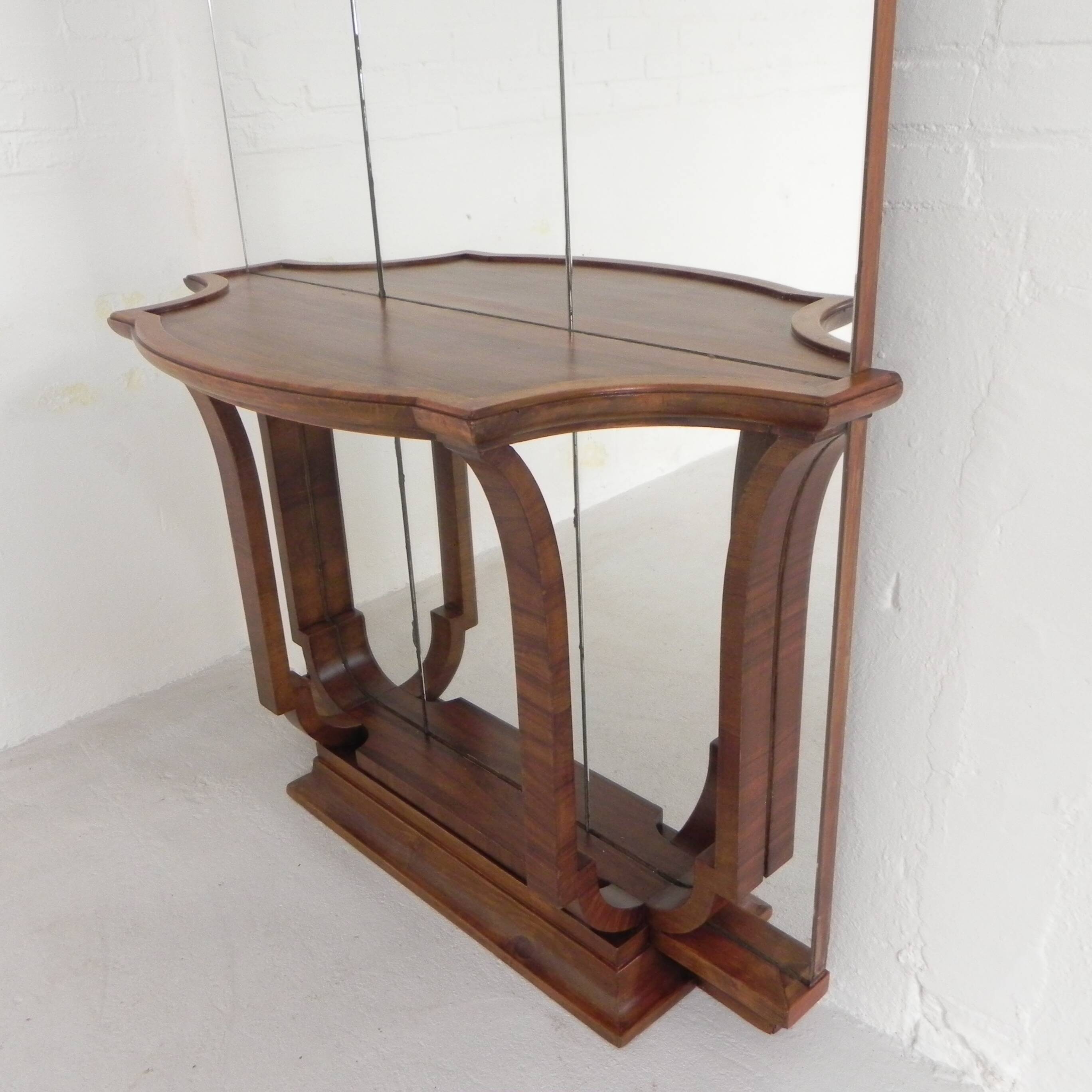 Art Deco mirror, dressing mirror for the hall, 1930s