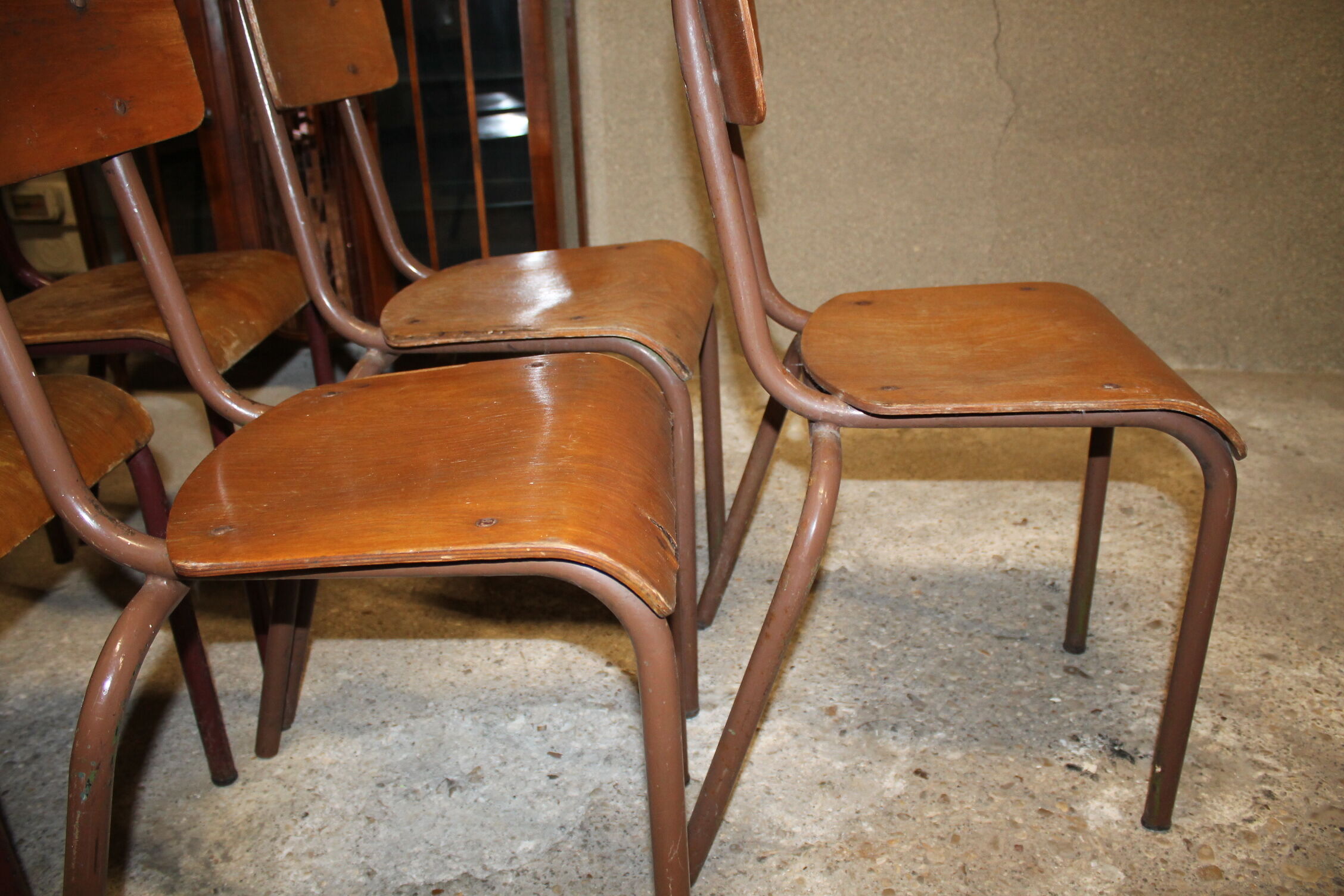 Set of 7 chairs Mullca