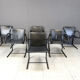 Vintage circle chairs by Metaform, 1980s, set of 6