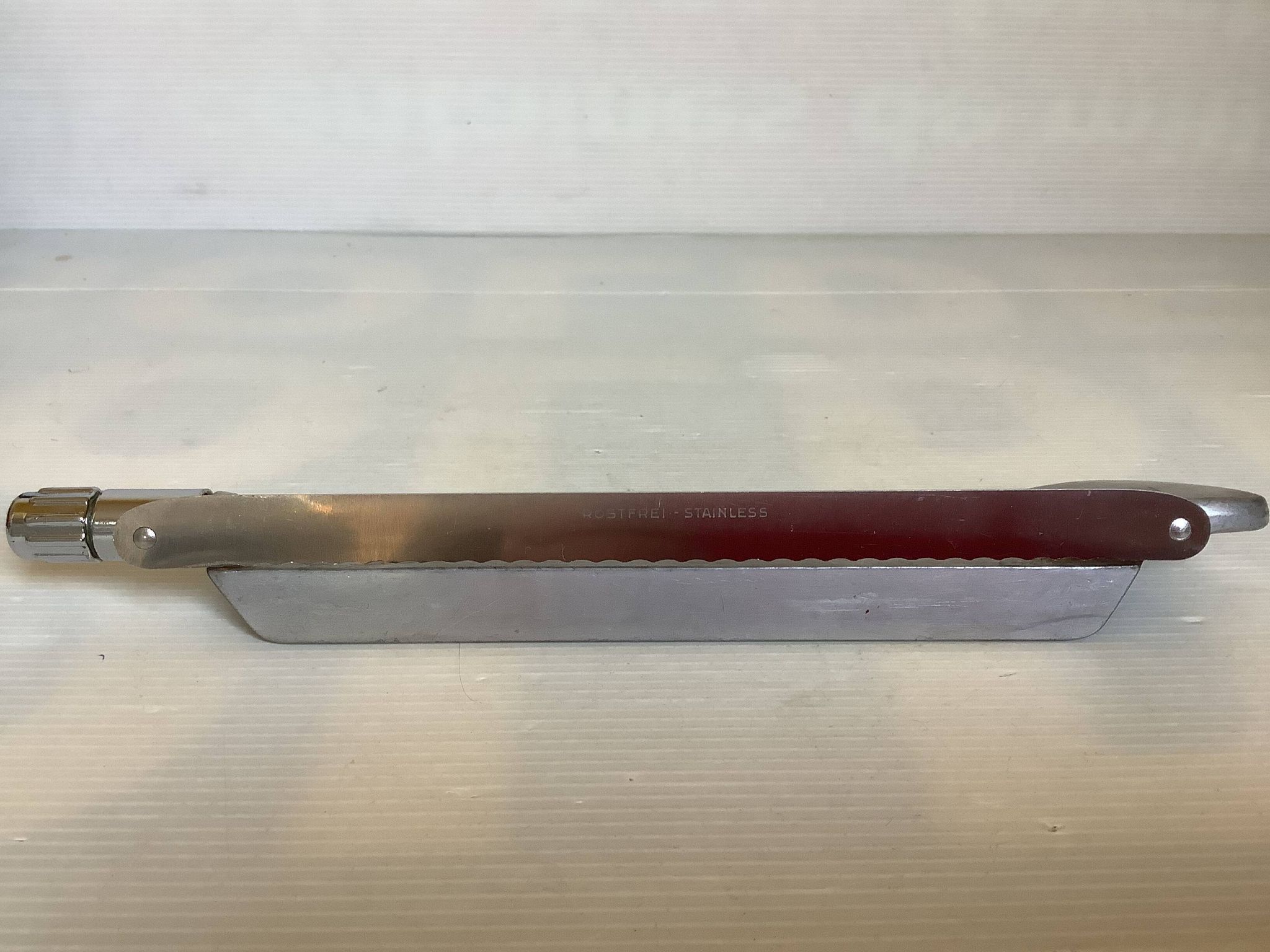 Ancien couteau à pain ou fromage schnittfix II année 60