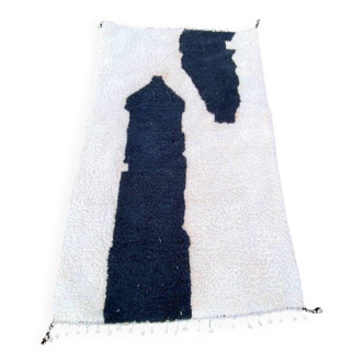 Traditional handmade pure wool rug, size 150 x 260 cm