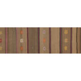 Striped Narrow Turkish Kilim Runner Rug