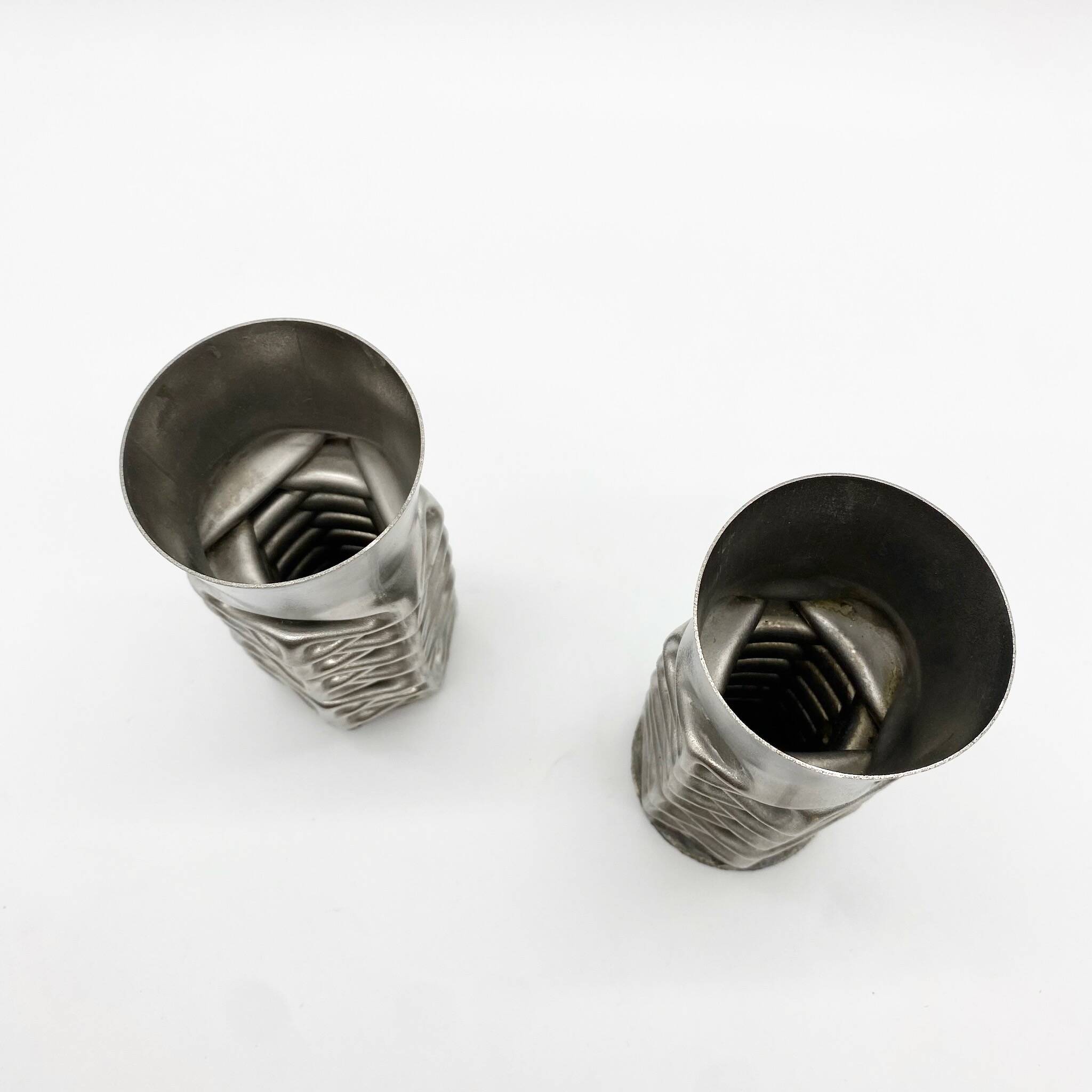 Pair of “compression” vases by jacques moniquet – 1970s