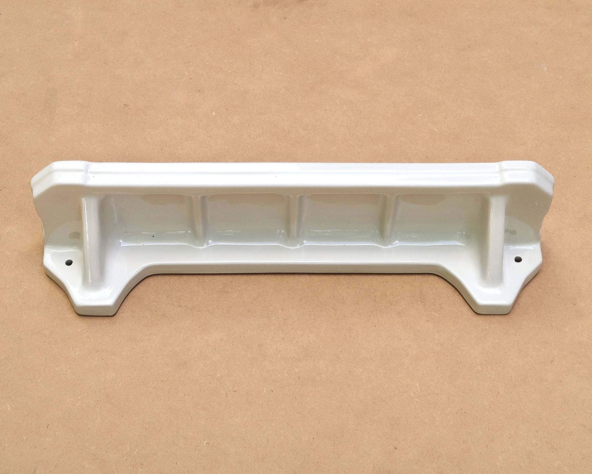 White Porcelain Art Deco Bathroom Wall Shelf