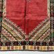 Vintage Red wool rug, Berber Antique Taznakht rug.